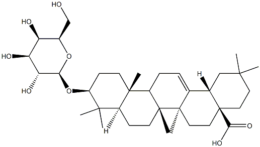 3β-(β-D-Galactopyranosyloxy)olean-12-en-28-oic acid Struktur