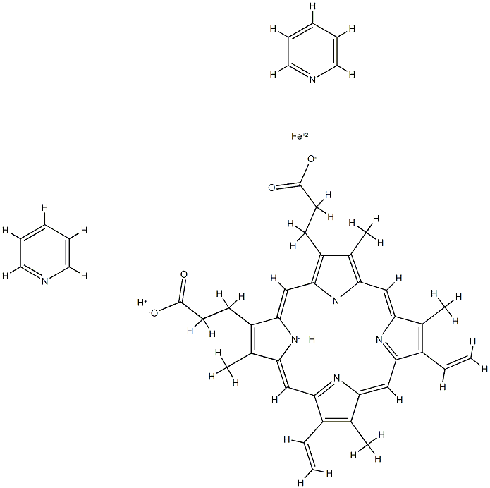 pyridine hemochrome Struktur