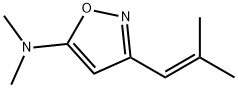 5-Isoxazolamine,N,N-dimethyl-3-(2-methyl-1-propenyl)-(9CI) Struktur