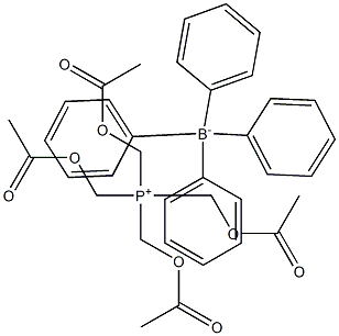 TETRAKIS(HYDROXYMETHYL)PHOSPHONIUMTETRAPHENYLBORATE-TETRA. Struktur