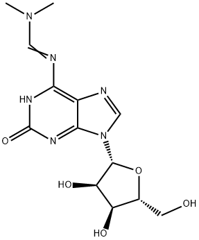 N-[(二甲基氨基)亞甲基]-1,2-二氫-2-氧代腺苷 結(jié)構(gòu)式