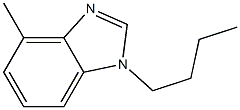 1H-Benzimidazole,1-butyl-4-methyl-(9CI) Struktur