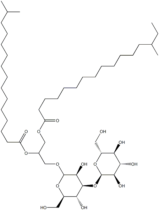 BF-7 diglycosyl diacylglycerol Struktur