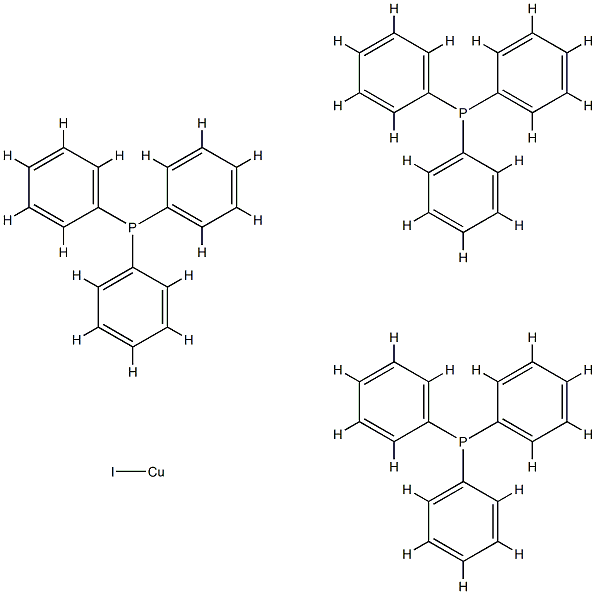 Iodtris(triphenylphosphino)kupfer Struktur