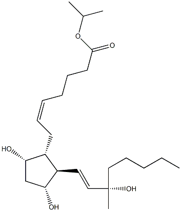 15(S)-15-methyl Prostaglandin F2α isopropyl ester Struktur