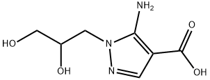 1H-Pyrazole-4-carboxylicacid,5-amino-1-(2,3-dihydroxypropyl)-(9CI) Struktur