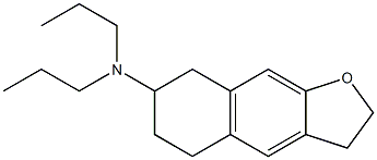 7-(N,N-dipropylamino)-5,6,7,8-tetrahydronaphtho(2,3-b)dihydro-2,3-furan Struktur