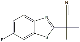 2-Benzothiazoleacetonitrile,6-fluoro-alpha,alpha-dimethyl-(9CI) Struktur