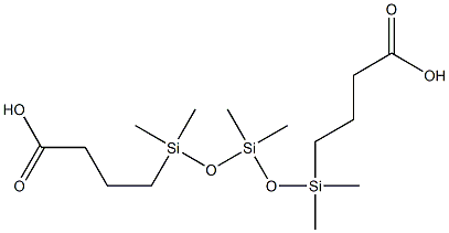 (CARBOXYALKYL) TERMINATED POLYDIMETHYLSILOXANE Struktur