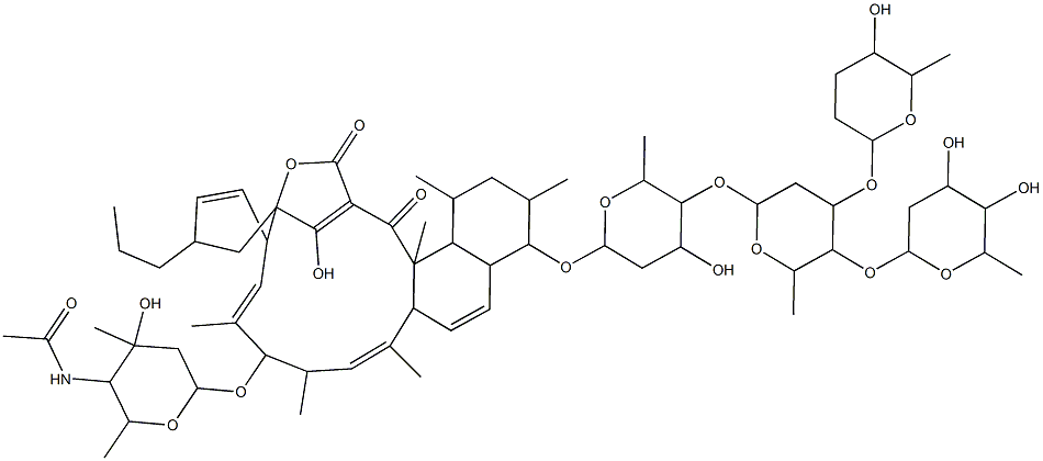 Saccharocarcin B Struktur