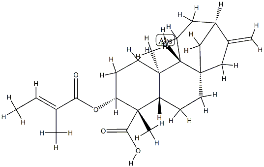 3Alaph-Tigloyloxypterokaurene L3 Struktur