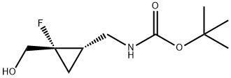 Carbamic acid, [[2-fluoro-2-(hydroxymethyl)cyclopropyl]methyl]-, 1,1- Struktur