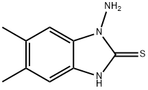 2H-Benzimidazole-2-thione,1-amino-1,3-dihydro-5,6-dimethyl-(9CI) Struktur