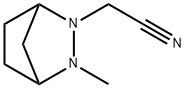 2,3-Diazabicyclo[2.2.1]heptane-2-acetonitrile,3-methyl-(9CI) Struktur