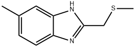 1H-Benzimidazole,5-methyl-2-[(methylthio)methyl]-(9CI) Struktur