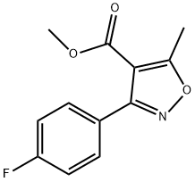 4-Isoxazolecarboxylic acid, 3-(4-fluorophenyl)-5-Methyl-, Methyl Struktur