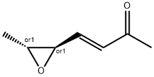 3-Buten-2-one, 4-[(2R,3R)-3-methyloxiranyl]-, (3E)-rel- (9CI) Struktur