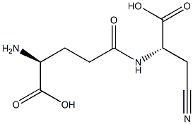 GAMMA-GLUTAMYL-BETA-CYANOALANINE Struktur