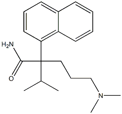 α-[3-(Dimethylamino)propyl]-α-isopropyl-1-naphthaleneacetamide Struktur