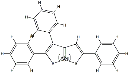 2,3,5-Triphenyl[1,2]dithiolo[1,5-b][1,2]dithiole-7-SIV Struktur