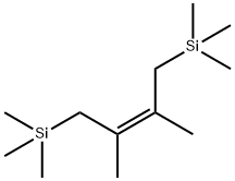 Silane,2,3-dimethyl-2-butene-1,4-diyl)bis[trimethyl-E- Struktur