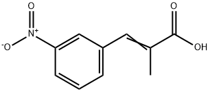 2-Propenoic acid, 2-Methyl-3-(3-nitrophenyl)- Struktur