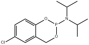 5-Chlorosaligenyl-<i>N</i>,<i>N</i>-diisopropylphosphoramidite Struktur