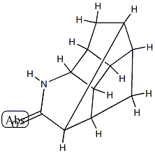 1,2,4-Ethanylylidene-6-azacyclobut[cd]inden-5(1H)-one,octahydro-(9CI) Struktur