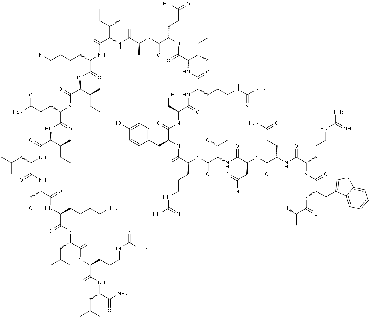 Myostatin inhibitory peptide 7 Struktur