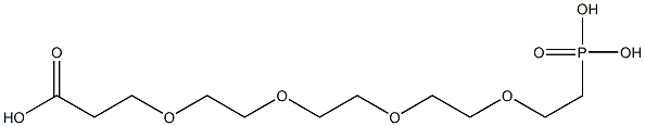 Carboxy-PEG4-phosphonic acid Struktur