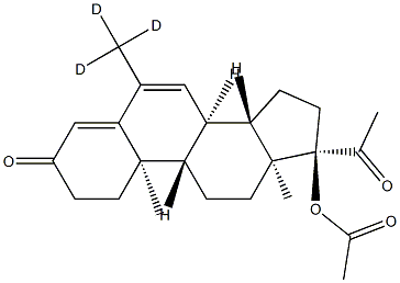 Megestrol Acetate-d3 Struktur