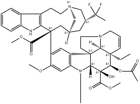 20',20'-difluoro-4'-deoxyvinblastine Struktur