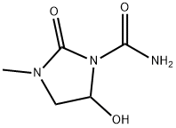 1-Imidazolidinecarboxamide,5-hydroxy-3-methyl-2-oxo-(9CI) Struktur