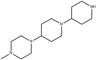 1-Methyl-4-[1-(4-piperidyl)-4-piperidyl]piperazine Struktur