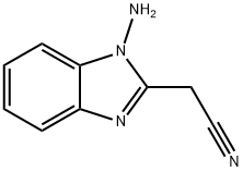 1H-Benzimidazole-2-acetonitrile,1-amino-(9CI) Struktur