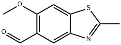 5-Benzothiazolecarboxaldehyde,6-methoxy-2-methyl-(9CI) Struktur