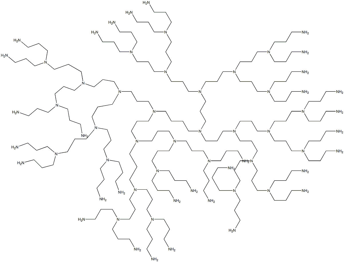 DAB-AM-32, POLYPROPYLENIMINE DOTRIACONTA -AMINE DENDRIMER, GENERATION 4.0 Struktur