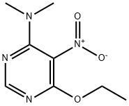 4-Pyrimidinamine,6-ethoxy-N,N-dimethyl-5-nitro-(9CI) Struktur