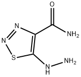 1,2,3-Thiadiazole-4-carboxamide,5-hydrazino-(9CI) Struktur