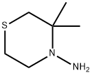 4-Thiomorpholinamine,3,3-dimethyl-(9CI) Struktur