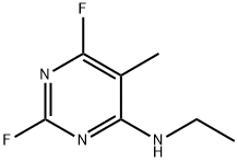 4-Pyrimidinamine,N-ethyl-2,6-difluoro-5-methyl-(9CI) Struktur