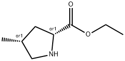 D-Proline, 4-methyl-, ethyl ester, (4R)-rel- (9CI) Struktur