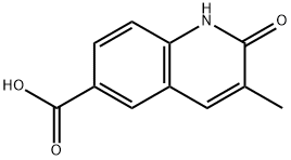 6-Quinolinecarboxylicacid,1,2-dihydro-3-methyl-2-oxo-(9CI) Struktur