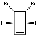 (1α,4α)-5β,6β-Dibromobicyclo[2.2.0]hex-2-ene Struktur