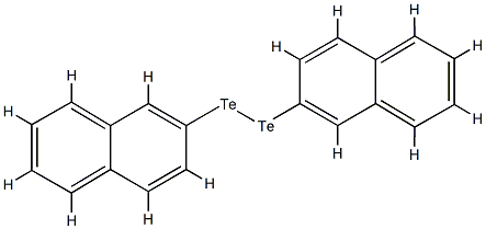 Bis(2-naphtyl) perditelluride Struktur