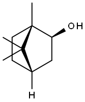 (1S,4β)-1α,7,7-Trimethylbicyclo[2.2.1]heptane-2β-ol Struktur