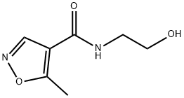 4-Isoxazolecarboxamide,N-(2-hydroxyethyl)-5-methyl-(9CI) Struktur