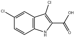 3,5-dichloro-1H-indole-2-carboxylic acid Struktur