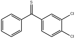 (3,4-dichlorophenyl)(phenyl)methanethione Struktur