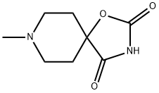 1-Oxa-3,8-diazaspiro[4.5]decane-2,4-dione,8-methyl-(9CI) Struktur